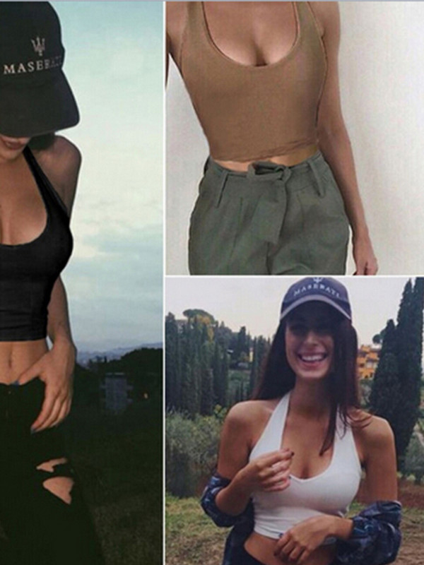 Sieviešu seksīgi gadījuma plāni, bezpiedurkņu topi Veste vienkrāsains apgriezts tops sieviešu fitnesa vestei sieviešu apģērbu topi