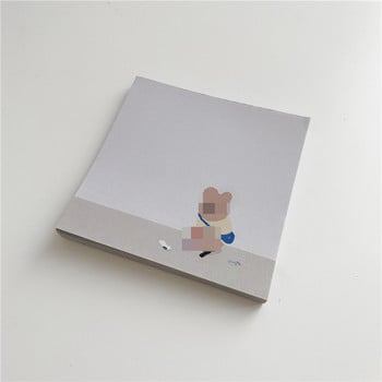 Cartoon Cute Koala Bear Smiling Face Memo Pad Korean Ins Mini Kawaii Notepad Χαρτί Σχολικά προμήθειες Χαρτικά 50 φύλλα