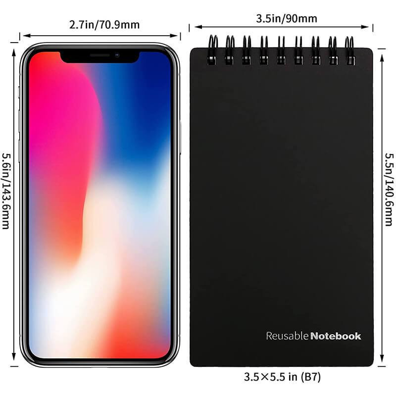 Atkārtoti lietojams viedais piezīmjdators B7 dzēšams piezīmjdators Mini mikroviļņu krāsns mākoņa dzēšana piezīmju bloks Portatīvā dienasgrāmata Biroja skola