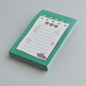 50 φύλλα Cute Bear Rabbit Memo Pad Κορίτσι Διακόσμηση Κολλητικές σημειώσεις DIY Scrapbooking Άλμπουμ Σημείωση Χαρτί σημειωματάριο Χαρτικά