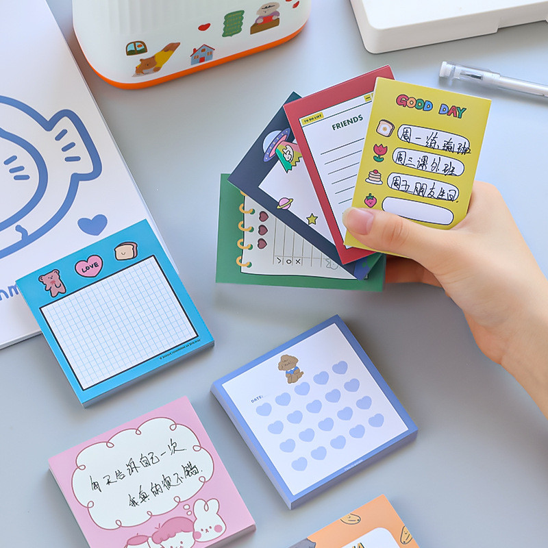 50 loksnes jauks lācis trusis piezīmju bloks Meitenes žurnālu dekorēšana līmlapiņas DIY albums, piezīme papīrs, piezīmju grāmatiņa, rakstāmpiederumi