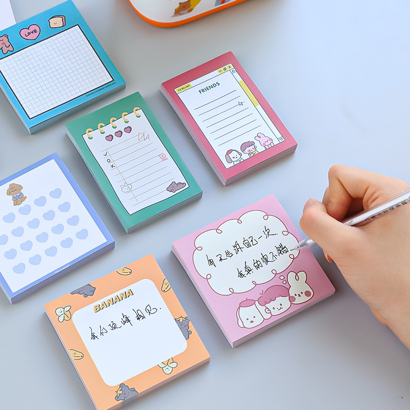 50 loksnes jauks lācis trusis piezīmju bloks Meitenes žurnālu dekorēšana līmlapiņas DIY albums, piezīme papīrs, piezīmju grāmatiņa, rakstāmpiederumi