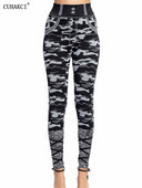 CUHAKCI terepszínű nyomott leggings női varrat nélküli farmer sport magas derekú harisnya edzés Fitness elasztikus nadrág Stretch jegging