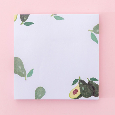 1 τμχ Cute Kawaii Flower Notes Pad σημειωματάριο Σελιδοδείκτης γραφικής ύλης γραφείου Σχολική προμήθειες Σχεδιασμός σημειωματάριων Διακόσμηση αβοκάντο