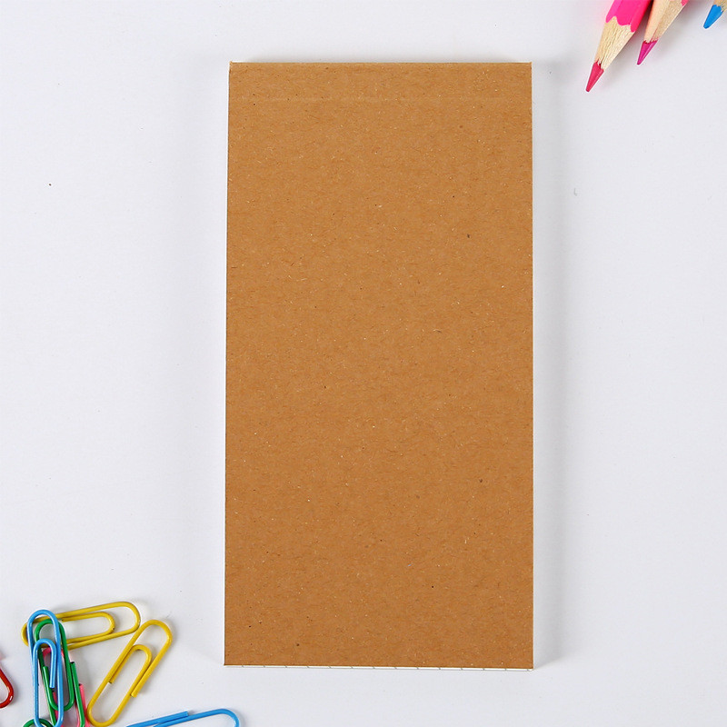 Kraftpapīra piezīmju grāmatiņa pārnēsājama noņemama mini vārdnīca Studentu kancelejas preces Biroja piederumi kabatas plānotājs naudas plānotājs katru nedēļu