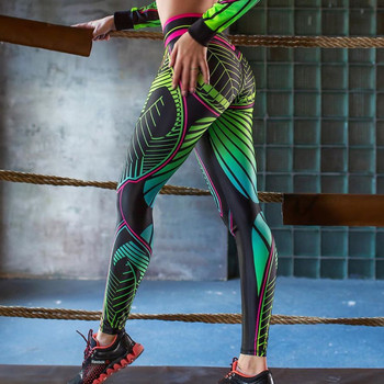 Γυναικεία κινούμενα σχέδια Εκτύπωση Κολάν Γυμναστήριο Τρέξιμο Κολάν Γυναικείο αθλητικό αναπνεύσιμο κολάν παντελόνι