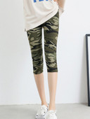 CUHAKCI Summer Printing Γυναικεία κολάν Cropped Παντελόνι Casual Stretched Graffiti Γραβάτα Βαμμένο Ελαστικό Κάπρι