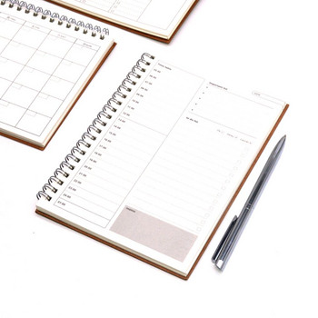 Ежедневно седмично месечно планиране График Ретро намотка Планер на намотка Списък със задачи Организатор Подобряване на производителността Ръководство