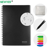 A6 intelligens, újrafelhasználható notebook, törölhető mikrohullámú sütő, vízálló felhő tárolóalkalmazás csatlakozás gyerekeknek, ajándék dróthoz kötött spirál