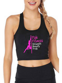 Pole Fitness Print Breathable Slim Fit Tank Top Γυναικεία προπόνηση χορού γιόγκα Crop Tops καλοκαιρινή καμιζόλα