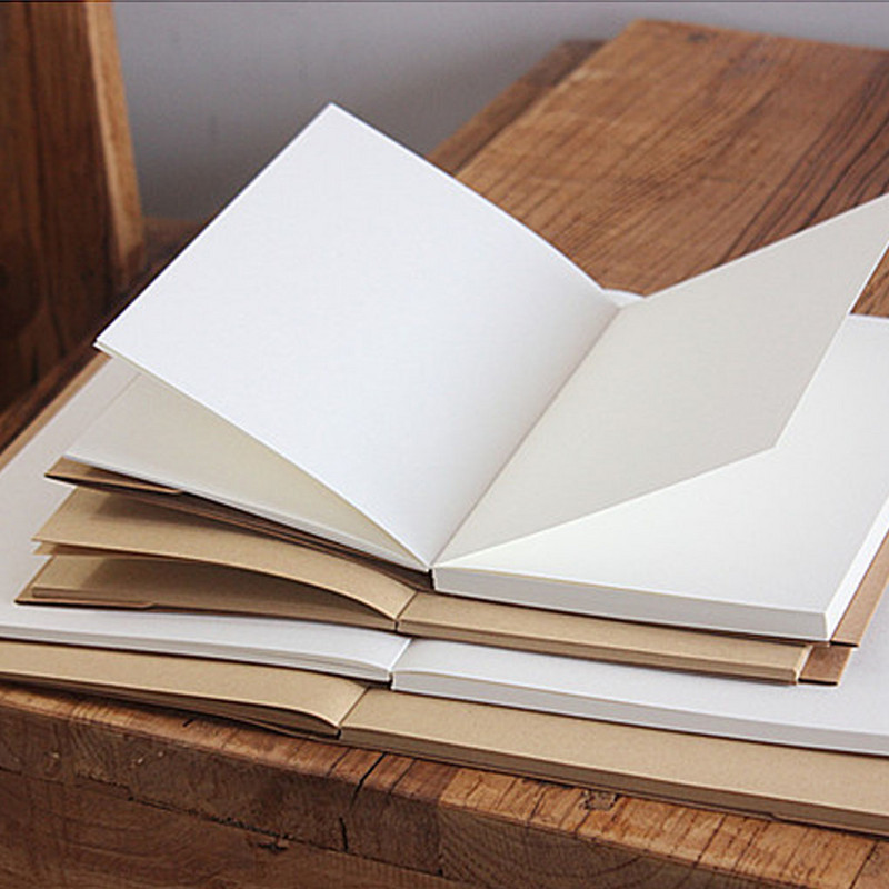 32K 13x19cm Retro skice Amatniecības papīrs Tukšs piezīmju grāmatiņa Skice Zīmēšanas grāmata Žurnāls Dienasgrāmata Piezīme Kancelejas preces Skolas birojs