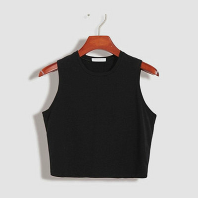Fitness Skinny Cotton Tank Top Women 2023 Νέο Γυναικείο σφιχτό μπουστάκι Crop Skinny T-shirt Belly Casual Dance φανελάκι τανκ