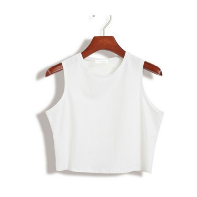 Fitness Skinny Cotton Tank Top Women 2023 Νέο Γυναικείο σφιχτό μπουστάκι Crop Skinny T-shirt Belly Casual Dance φανελάκι τανκ