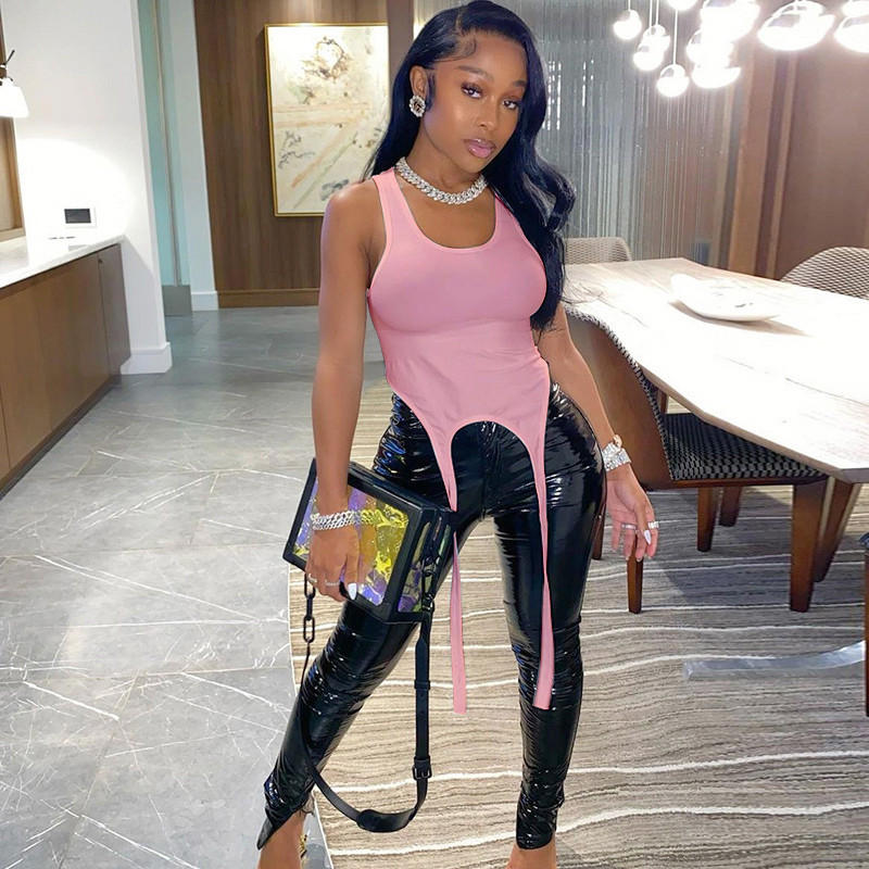 hirigin Pamata garas lentes balti topi sievietēm Hight Street ikdienas apģērbam vasaras šiks, moderns veste kluba apģērbs kamzolis