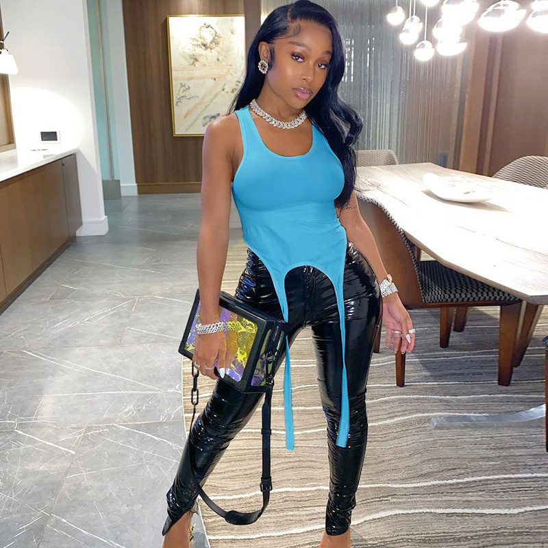 hirigin Pamata garas lentes balti topi sievietēm Hight Street ikdienas apģērbam vasaras šiks, moderns veste kluba apģērbs kamzolis