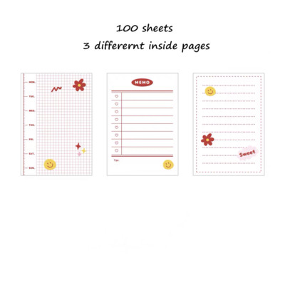 Sharkbang New Arrival Strawberry 100 Sheets Σημειωματάριο Kawaii Χαρτί εκκρεμοτήτων Λίστα σημειώσεων Σημειωματάριο Planner School Stationery