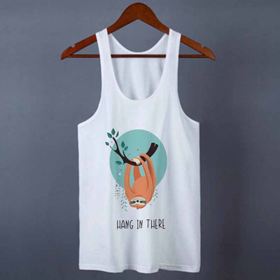 Γυναικεία φανελάκια φανελάκια Streetwear Funny Sloth Print 2020 Summer Harajuku Casual αμάνικα μπλουζάκια Γυναικεία ρούχα μεγάλο μέγεθος S-2XL