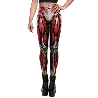 [Tu esi mans noslēpums] Jauni 3D legingi ar muskuļu apdruku Classic Attack on Titan Cosplay Sexy Leggin Zeķubikses Push Up Fitness Sieviešu bikses