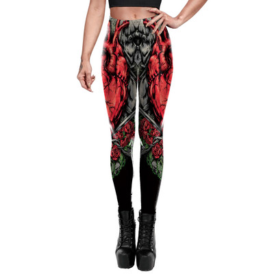 [Tu esi mans noslēpums] Jauni 3D legingi ar muskuļu apdruku Classic Attack on Titan Cosplay Sexy Leggin Zeķubikses Push Up Fitness Sieviešu bikses