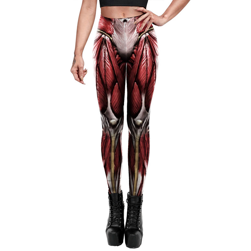 [Tu esi mans noslēpums] Jauni 3D legingi ar muskuļu apdruku Classic Attack on Titan Cosplay Sexy Leggin Zeķubikses Push Up Fitness Sieviešu bikses