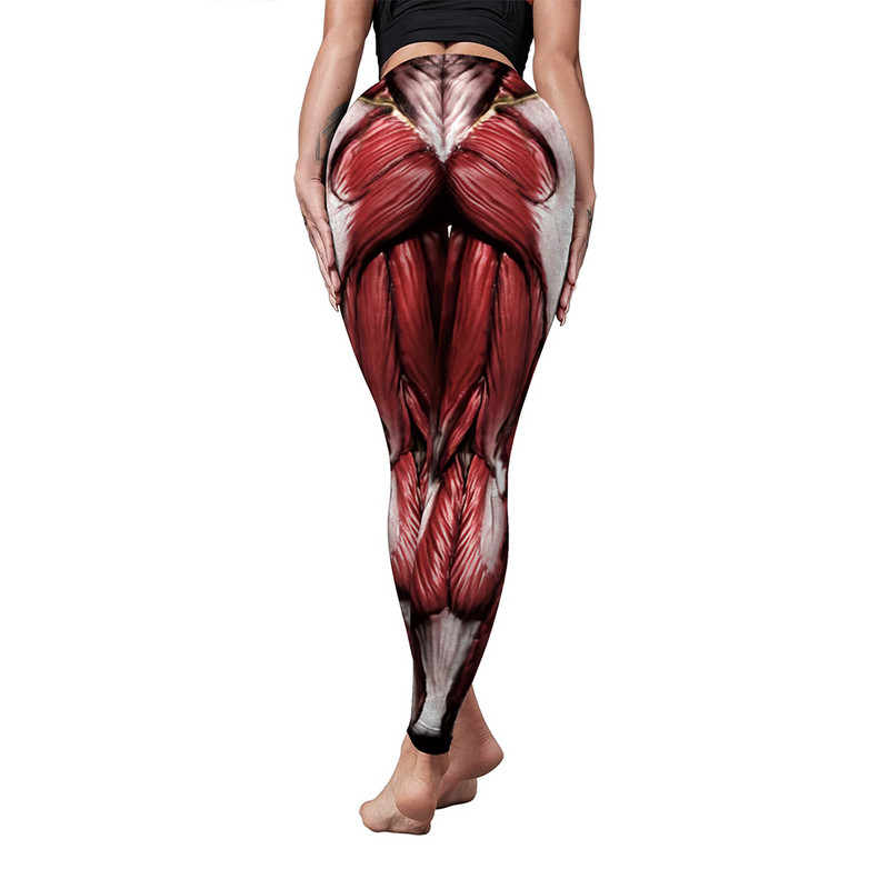 [Tu esi mans noslēpums] Jauni 3D legingi ar muskuļu apdruku Classic Attack on Titan Cosplay Sexy Leggin Zeķubikses Push Up Fitness Sieviešu bikses