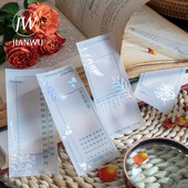 JIANWU 20 φύλλα Creative Sulfuric Acid Paper Plant Memo Pad DIY Journal Scrapbooking Material Σημειώσεις Υλικό Χαρτί Χαρτικά