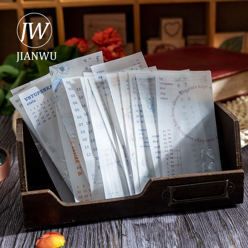 JIANWU 20 loksnes radošs sērskābes papīrs rūpnīcas piezīmju bloks DIY žurnāls Scrapbooking materiāls materiāls piezīmes papīrs kancelejas preces