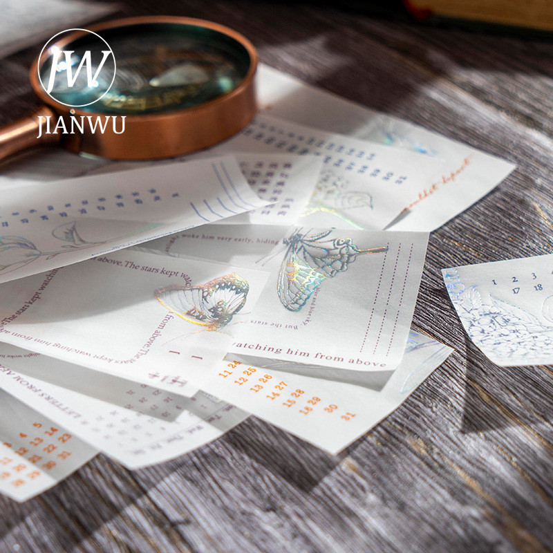 JIANWU 20 loksnes radošs sērskābes papīrs rūpnīcas piezīmju bloks DIY žurnāls Scrapbooking materiāls materiāls piezīmes papīrs kancelejas preces