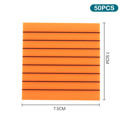 Αδιάβροχο Διαφανές Sticky Notes Memo Pad 50 Sheets Daily To Do List Χαρτί σημειώσεων οριζόντιας γραμμής για χαρτικά γραφείου φοιτητών
