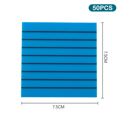 Αδιάβροχο Διαφανές Sticky Notes Memo Pad 50 Sheets Daily To Do List Χαρτί σημειώσεων οριζόντιας γραμμής για χαρτικά γραφείου φοιτητών