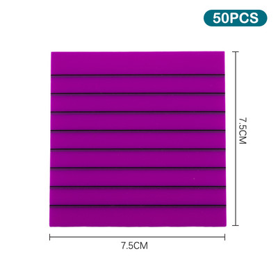 Αδιάβροχο Διαφανές Sticky Notes Memo Pad 50 Sheets Daily To Do List Χαρτί σημειώσεων οριζόντιας γραμμής για χαρτικά γραφείου φοιτητών