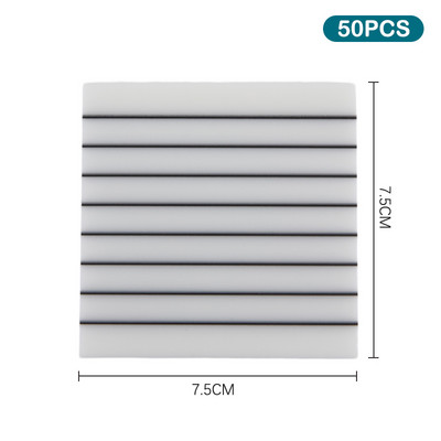 Αδιάβροχο Διαφανές Sticky Notes Memo Pad 50 Sheets Daily To Do List Χαρτί σημειώσεων οριζόντιας γραμμής για χαρτικά γραφείου φοιτητών