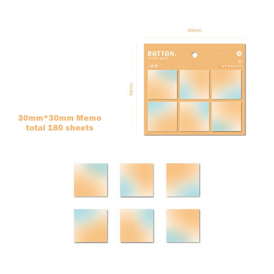 1τεμ Tomorrow Dreamer Memo Pad 30*30mm 180 Sheets Color Sticky Notes Αυτοκόλλητα Αυτοκόλλητα Σημειωματάριο Planner Αυτοκόλλητα School A6979