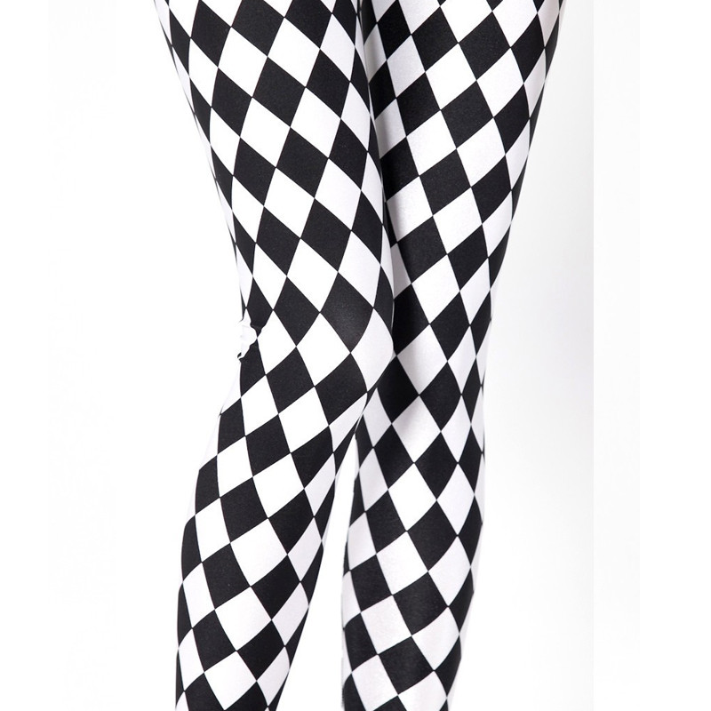 Vasaras sieviešu rūtaini apdruka Sieviešu Galaxy Legingi Fitness Sporta Apģērbs Sieviešu Sporta zāles leggins Modes Bikses GL83