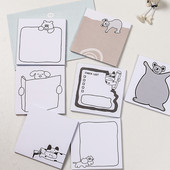 1 Pack Kawaii Cow Koala Bear Note Planner Message Memo Pad Korean Ins Stationery Notepad Office Leave Message Αναλώσιμα γραφείου