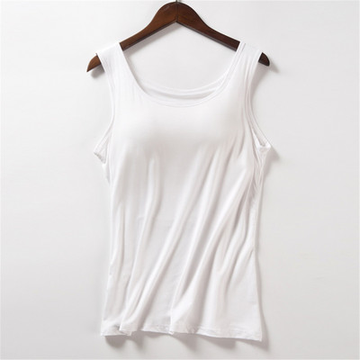 Modal with Chest Pad Sling αναβαθμισμένη έκδοση Κύπελλο μεγάλου μεγέθους Γιόγκα πουκάμισο με κάτω μέρος Stretch Long workout Fitness Sport Tank Top