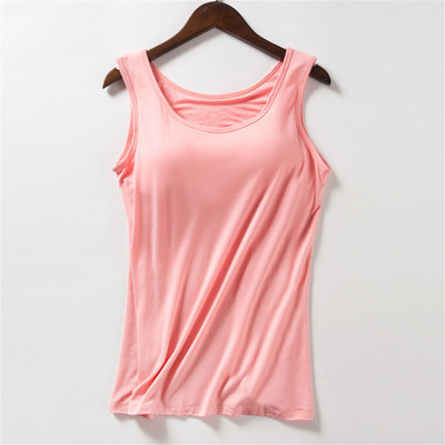 Modal with Chest Pad Sling αναβαθμισμένη έκδοση Κύπελλο μεγάλου μεγέθους Γιόγκα πουκάμισο με κάτω μέρος Stretch Long workout Fitness Sport Tank Top
