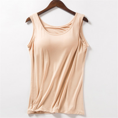 Modal with Chest Pad Sling αναβαθμισμένη έκδοση Κύπελλο μεγάλου μεγέθους Γιόγκα πουκάμισο με κάτω μέρος Stretch Long workout Fitness Sport Tank Top