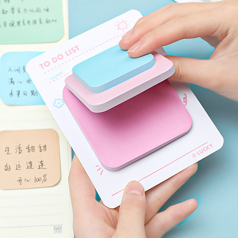 90 loksnes Kawaii Notepad Līmlapiņas 3 izmēri Piezīmju bloks Studentu plānotājs Piezīmju bloks Piezīmju uzlīmes Skolas biroja kancelejas piederumi