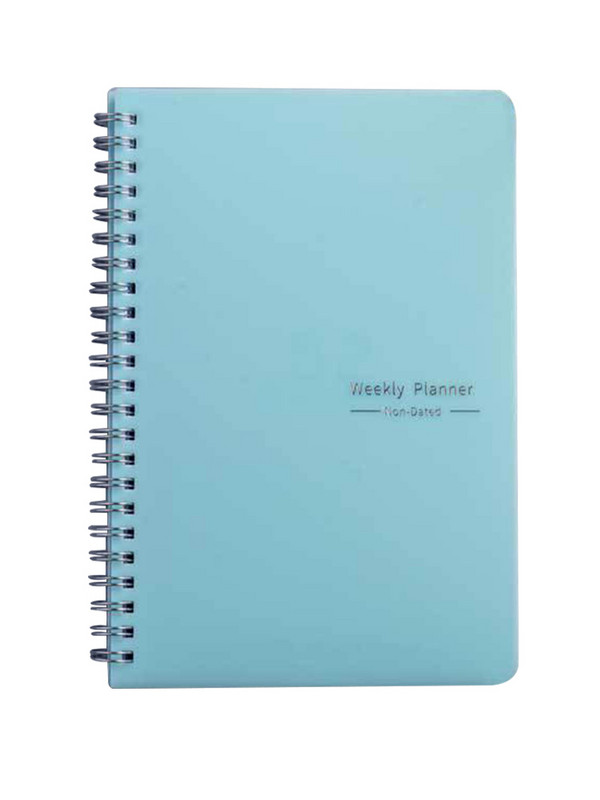 A5 piezīmjdatora personīgā plāna rakstīšanas bloks, pārnēsājams 52 nedēļu grafiks, iknedēļas plānotājs, rakstāmpiederumu ieradumu izsekotājs