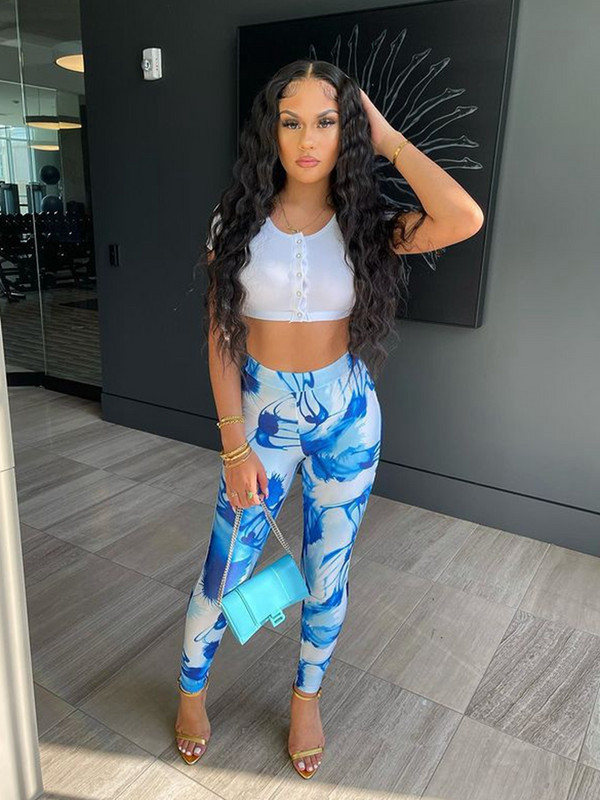 HAOYUAN legingi sieviešu kaklasaites krāsas apdruka vidukļa vidū, īpaši elastīgi sporta legingi, mode, seksīgas treniņu bikses, jogas sviedru bikses