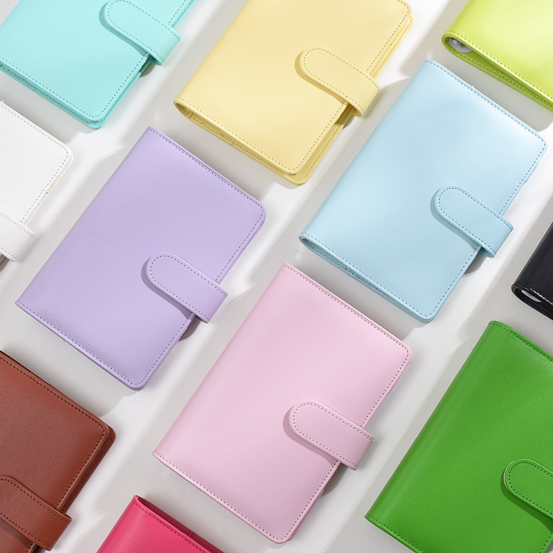 A6 PU odinis biudžetinis segtuvas nešiojamojo kompiuterio grynųjų pinigų vokų sistemos rinkinys su užtrauktuku užtraukiamomis kišenėmis pinigų taupymo sąskaitų tvarkyklei