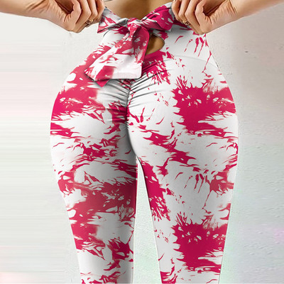 Forró nyár szexi leggings Női Seamless Yoga Sport Leggings Print Bow Push Up edzés Harisnya Edzőnadrágok Fitness Tornanadrágok