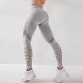 Női szexi hálós leggings magas derekú varrat nélküli fitnesz leggings divat női edzőterem edzés leggings