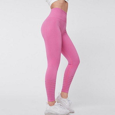 Női szexi hálós leggings magas derekú varrat nélküli fitnesz leggings divat női edzőterem edzés leggings