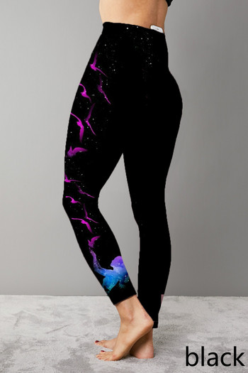 Γυναικείο φθινόπωρο κολάν με στάμπα με πεταλούδα 2022 Υψηλό ελαστικό κολάν γυμναστικής μόδας γυμναστικής Αθλητικό παντελόνι γιόγκα μεγάλο μέγεθος XS-8XL