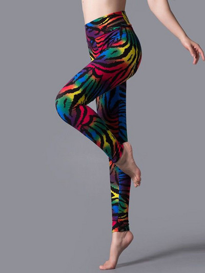 YSDNCHI szexi leggins női poliészter magas derekú leggings női levél nyomott ceruza nadrág elasztikus edzés Spandex alkalmi harisnya