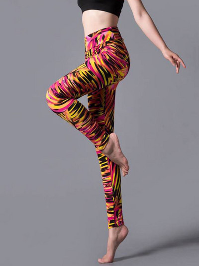 YSDNCHI szexi leggins női poliészter magas derekú leggings női levél nyomott ceruza nadrág elasztikus edzés Spandex alkalmi harisnya