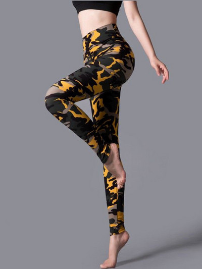 YSDNCHI szexi leggins női poliészter magas derekú leggings női levél nyomott ceruza nadrág elasztikus edzés Spandex alkalmi harisnya