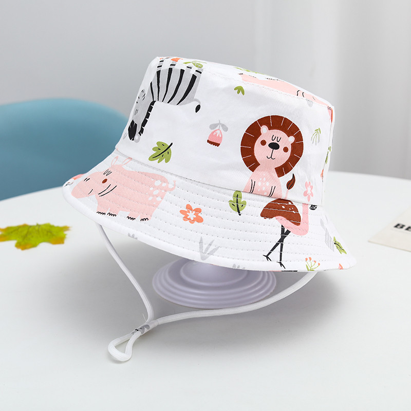 Νέα Panama Summer Baby Hats Sun Cartoon Baby Girls Καπέλο Βαμβακερό καπέλο για αγόρια με κάδο Παιδικό καπό Καπέλο για νήπια σε εξωτερικό χώρο Παιδικό καπέλο ψαρά